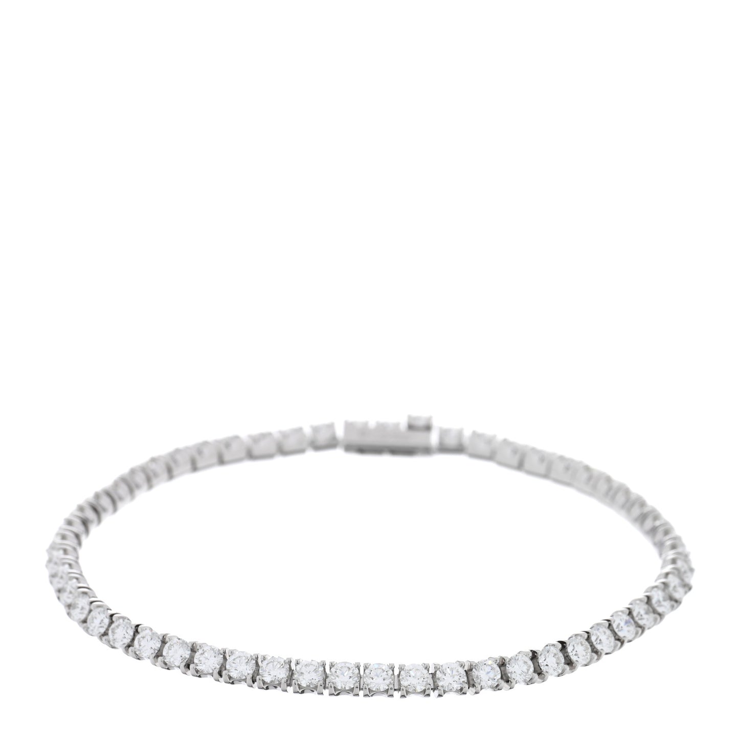 18K White Gold Diamond 2.70ctw Lignes Essentielles Bracelet