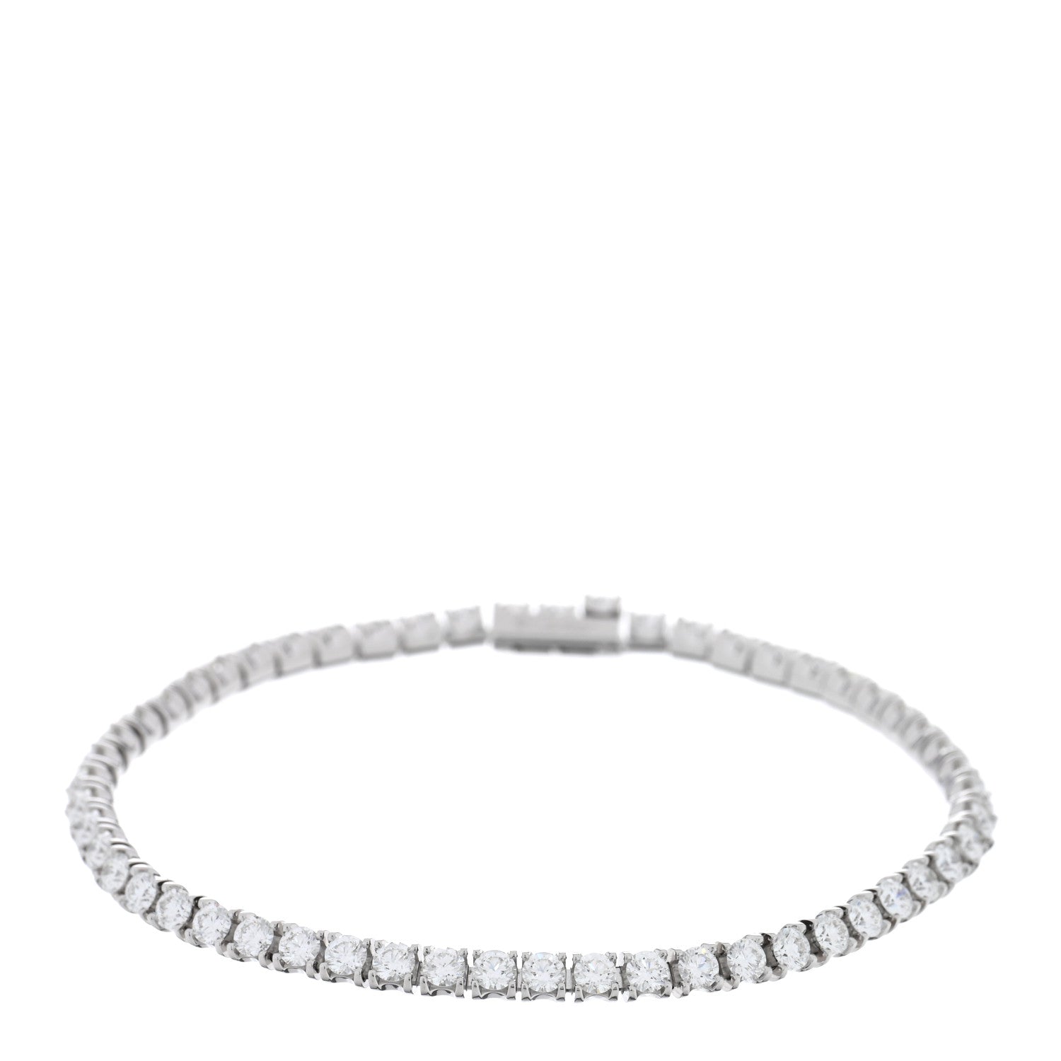 Cartier 18K White Gold Diamond 2.70ctw Lignes Essentielles Bracelet 1 of 4