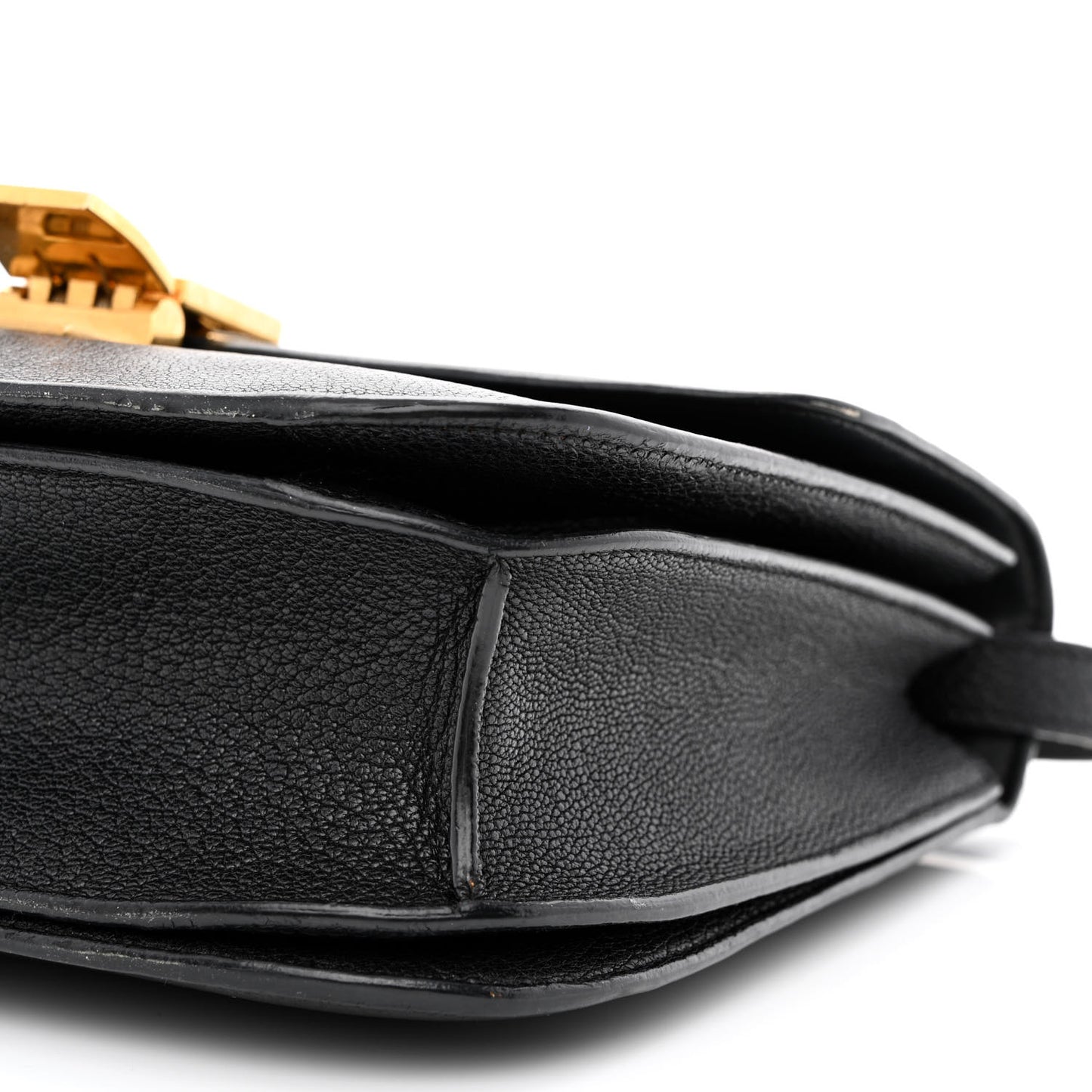 Liege Calfskin Medium Classic Box Flap Bag Black