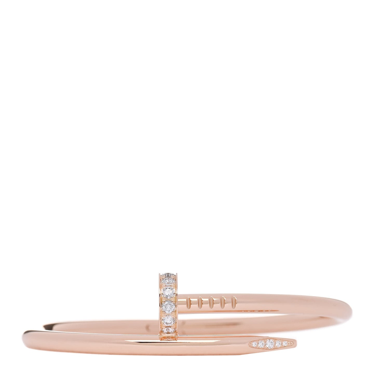 18K Pink Gold Diamond Juste Un Clou Bracelet 15