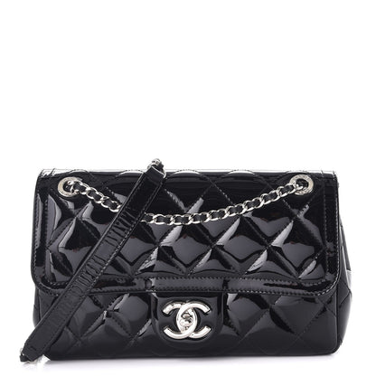Chanel Patent Quilted Small Coco Shine Flap Black 1 of 9