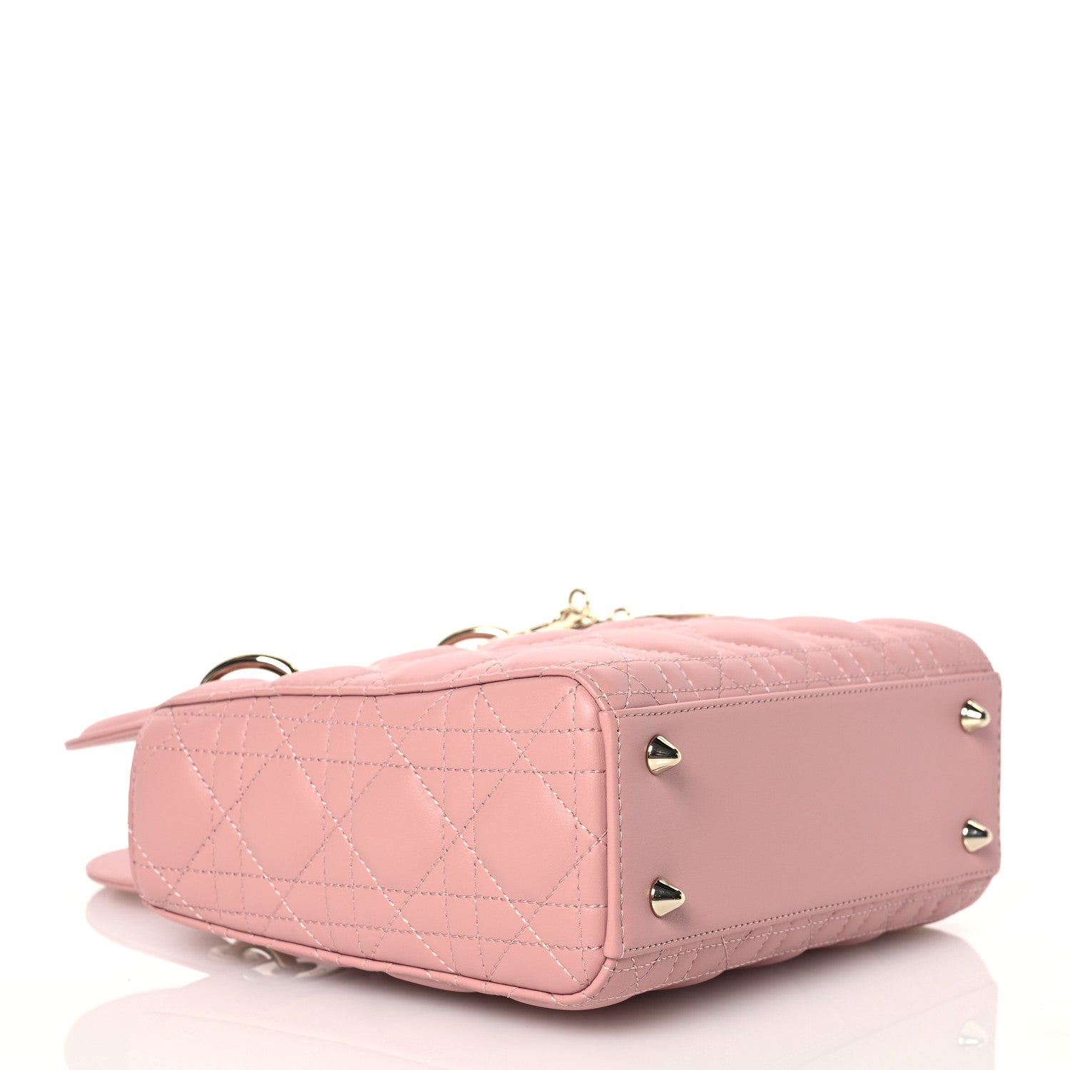 Christian Dior Lambskin Cannage Small My ABCDior Lady Dior Pink 4 of 12