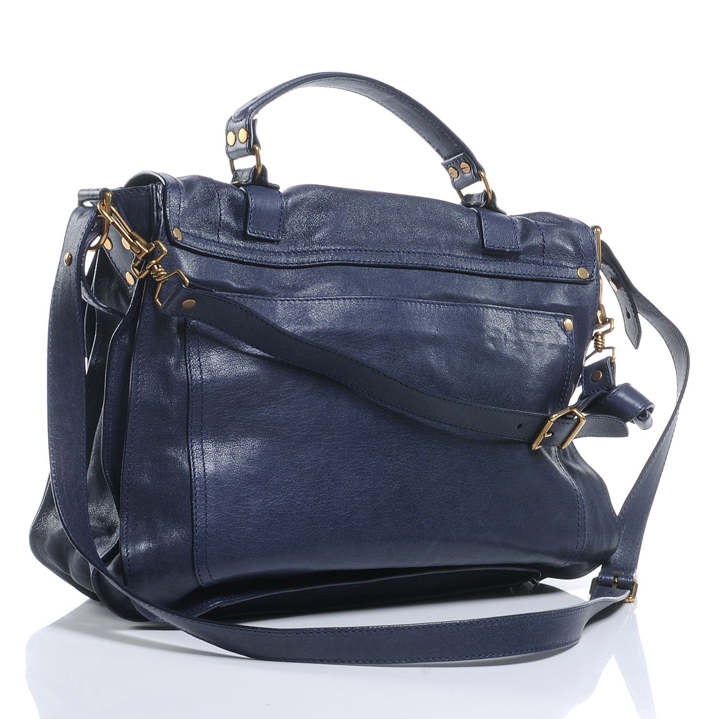 Lambskin PS1 Large Satchel Marine
