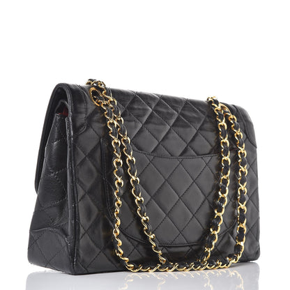 Chanel Lambskin Quilted Medium Double Flap Black 3 of 9