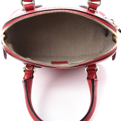 Gucci Dollar Calfskin Small GG Charm Dome Bag Red 5 of 10