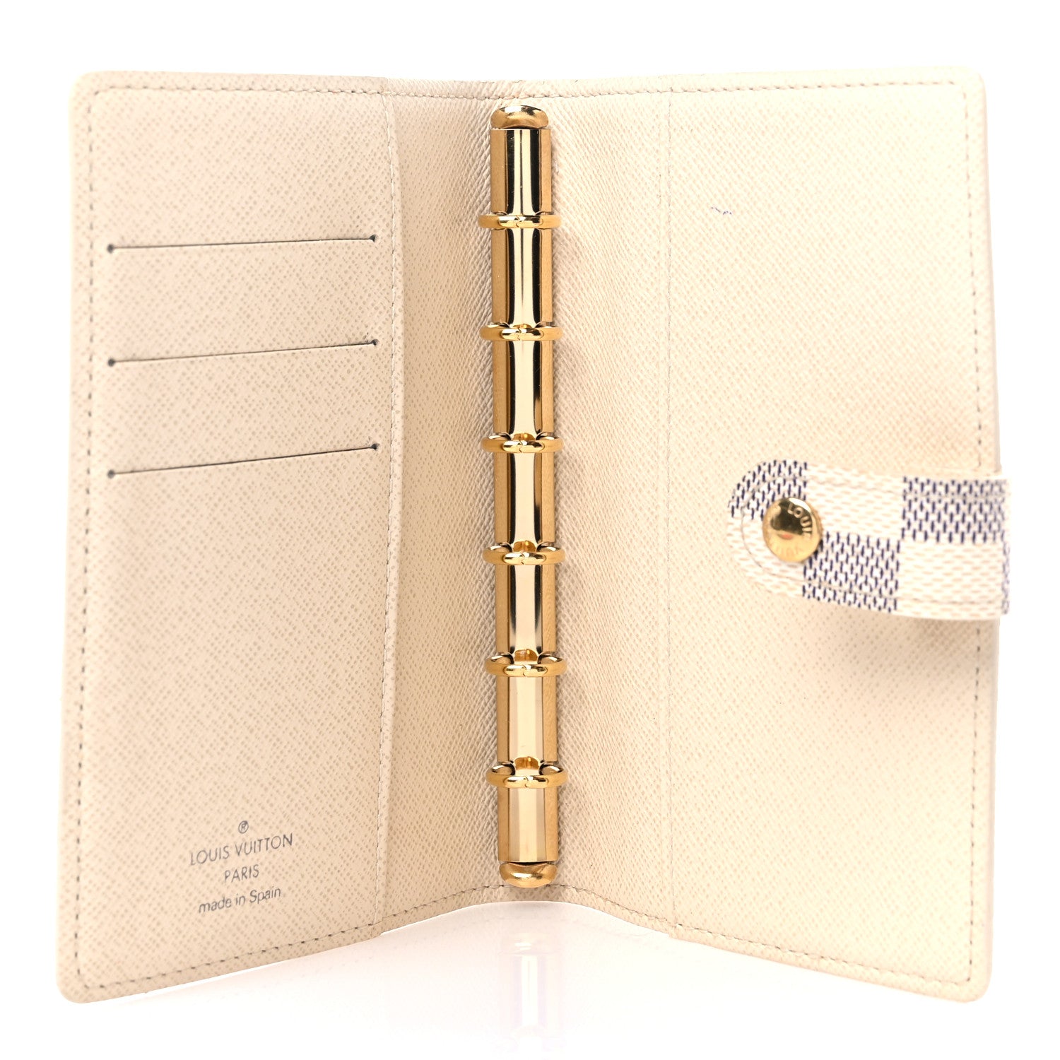 Louis Vuitton Damier Azur Small Ring Agenda Cover 5 of 7