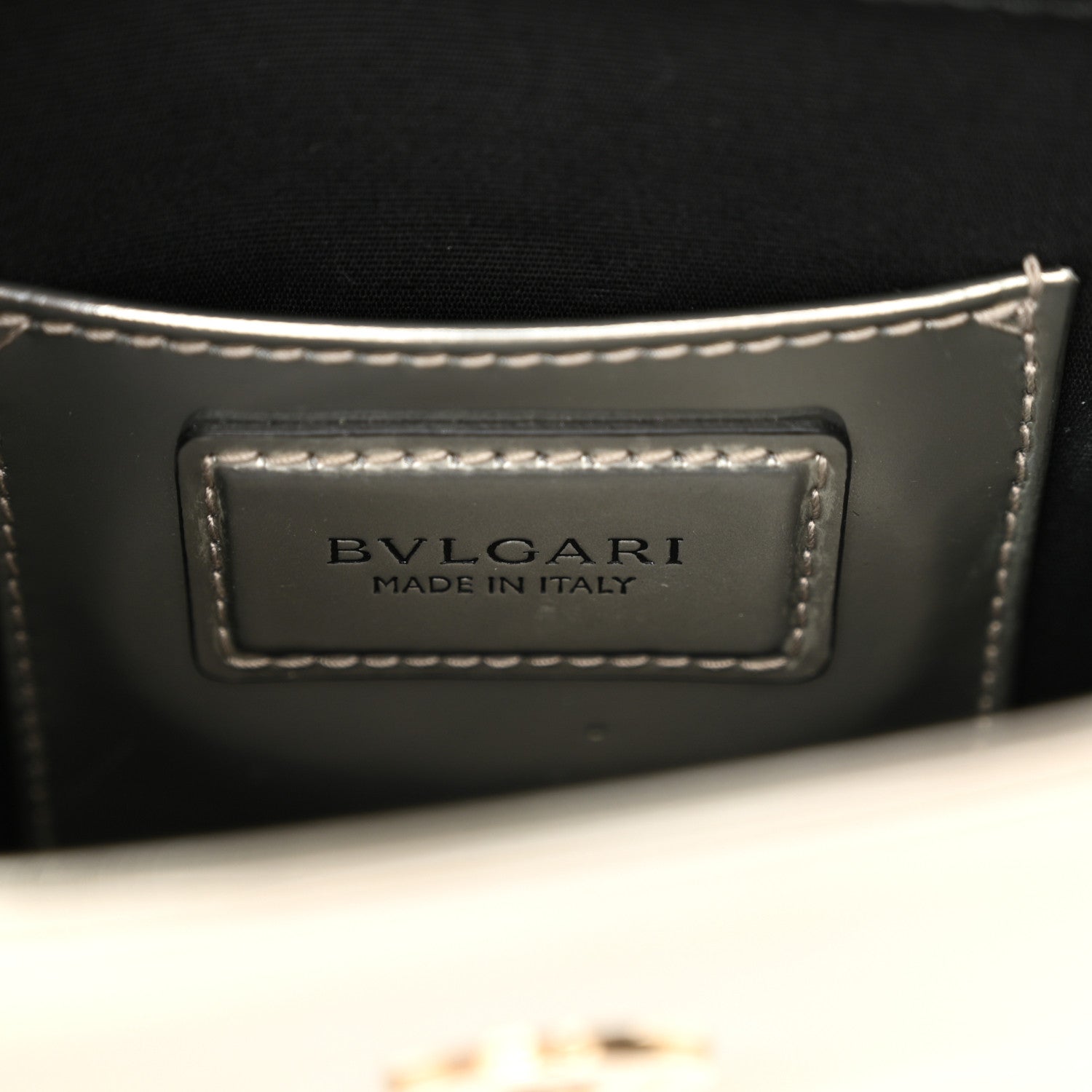 Bulgari Metallic Calfskin Small Serpenti Forever Snake Strap Crossbody Bag Silver 7 of 10
