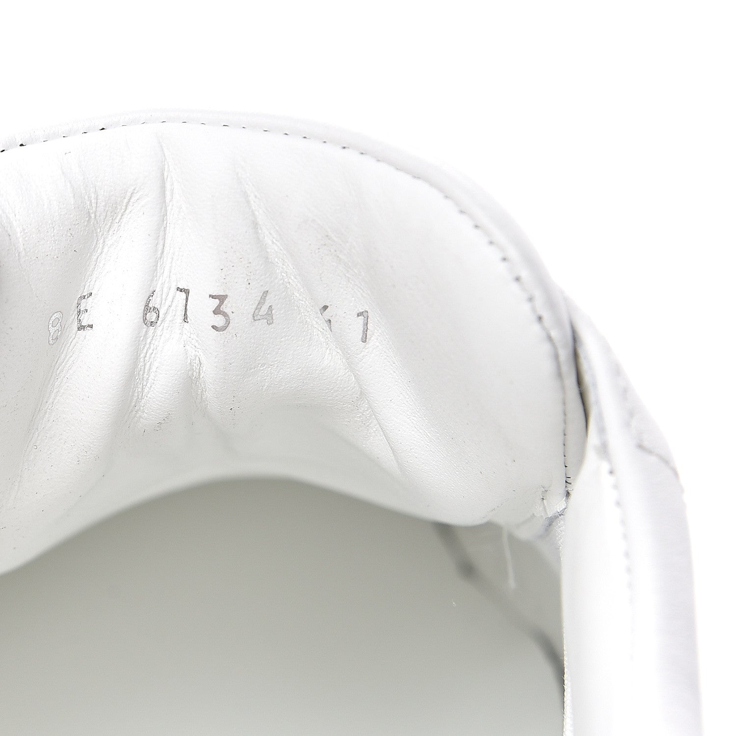 Fendi Vitello FF Embossed Womens Slip On Sneakers 41 Ultra White Maya Black 8 of 9