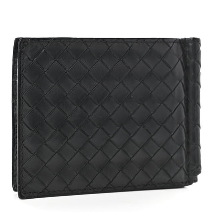 Bottega Veneta Nappa Intrecciato Bi-Fold Money Clip Wallet Black 3 of 9