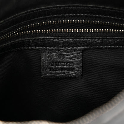 Gucci Monogram Horsebit Hobo Black 10 of 34