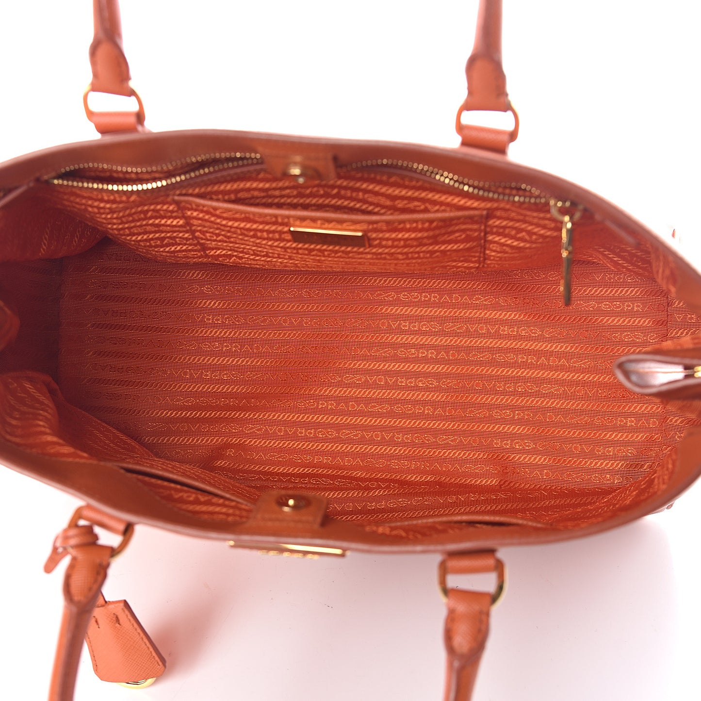 Saffiano Lux Large Tote Papaya