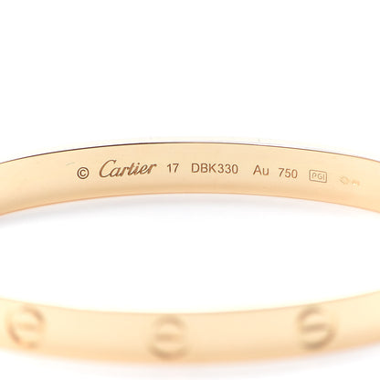 Cartier 18K Yellow Gold LOVE Bracelet 17 5 of 6