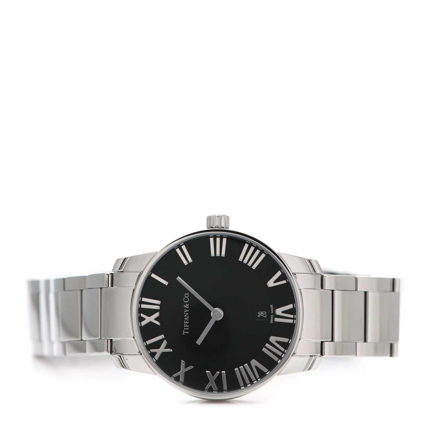 Tiffany Stainless Steel 29mm Atlas 2-Hand Quartz Watch Black 2 of 5