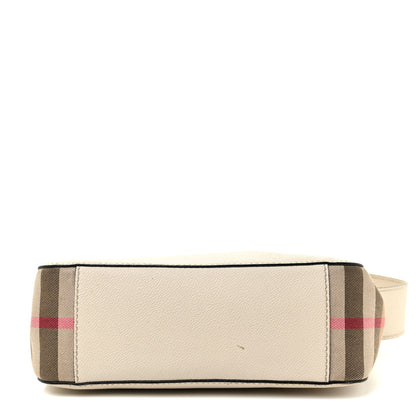 Burberry Soft Grain Calfskin House Check Small Helmsley Crossbody Limestone 11 of 22