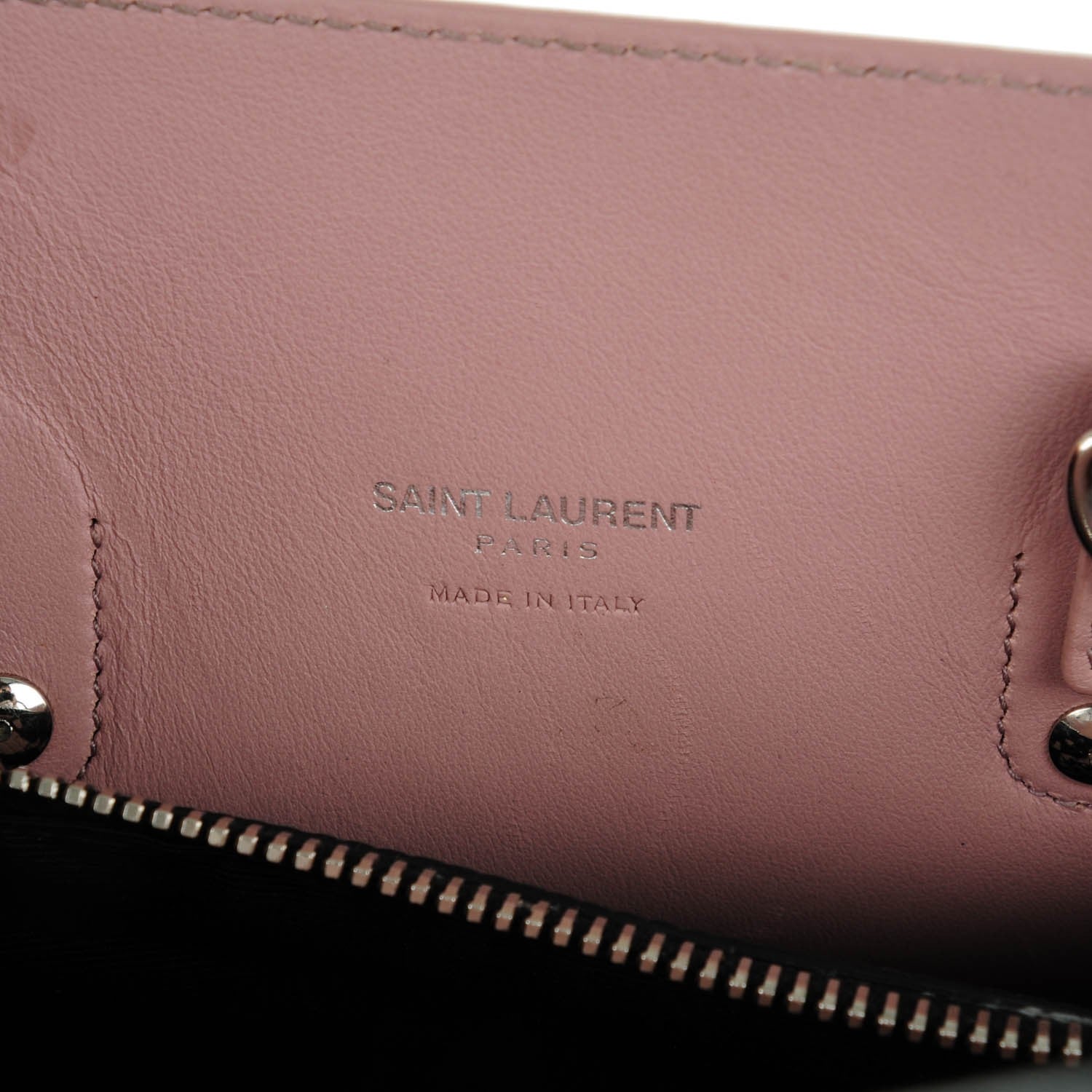 Saint Laurent Calfskin Embossed Python Baby Sac De Jour Powder Pink 6 of 7