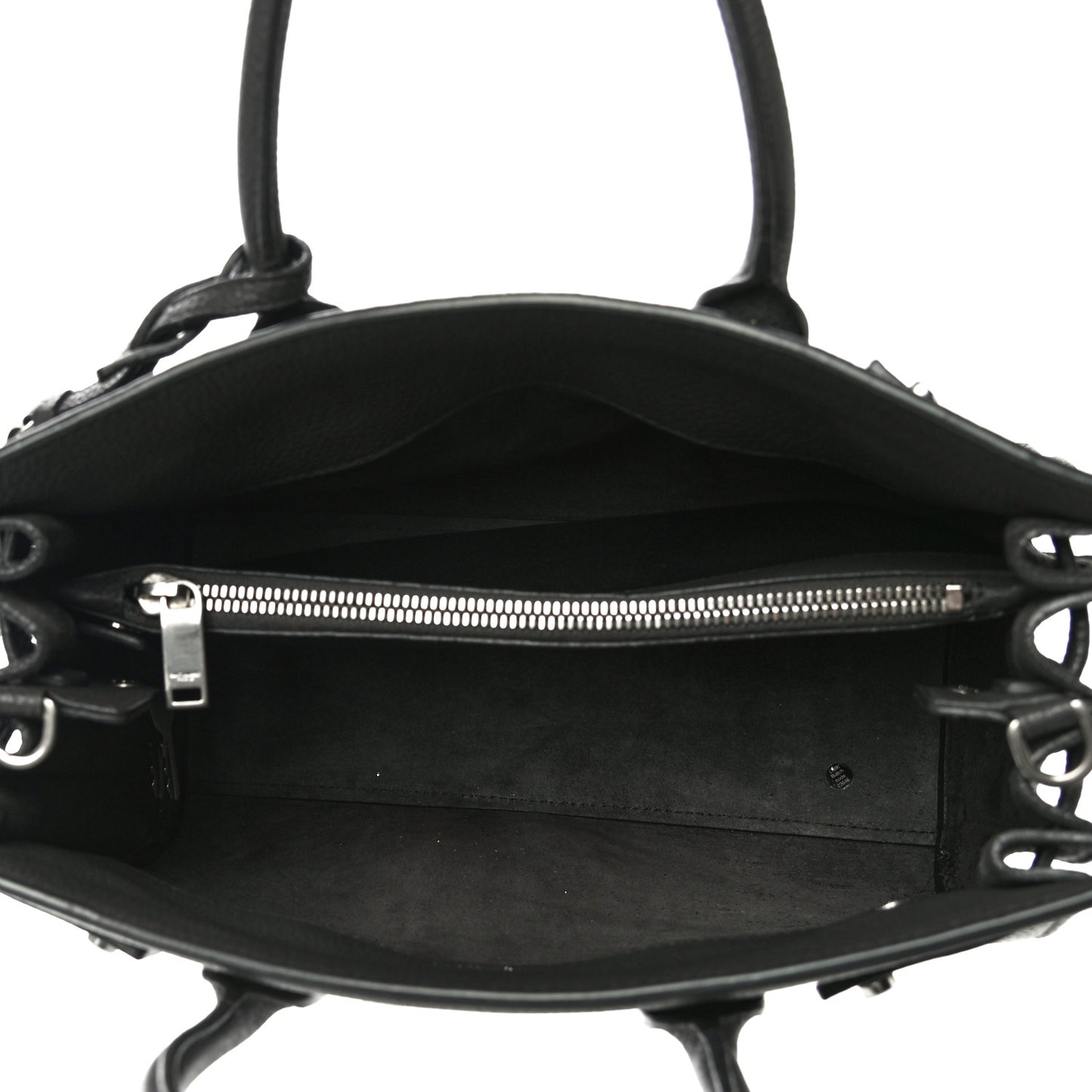 Grained Calfskin Baby Sac De Jour Souple Asphalt