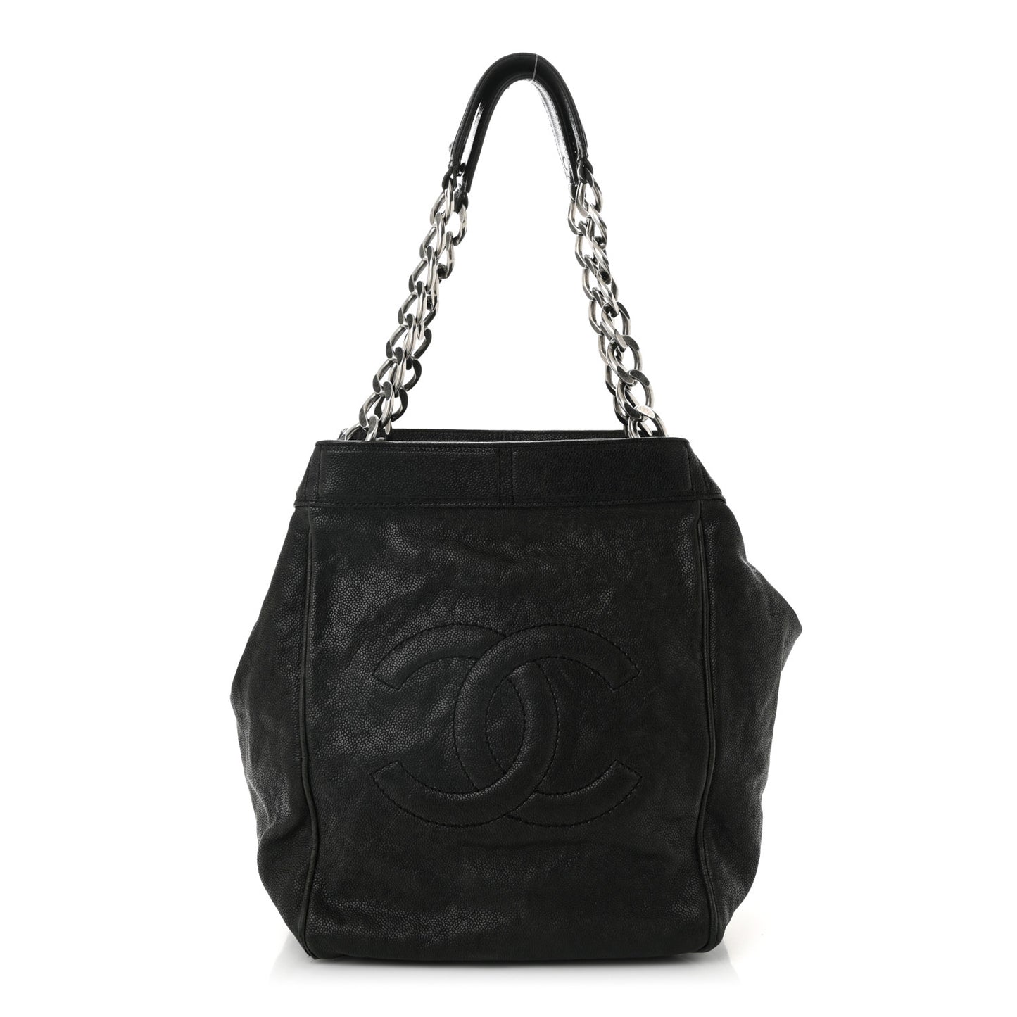 Caviar CC Shoulder Bag Black