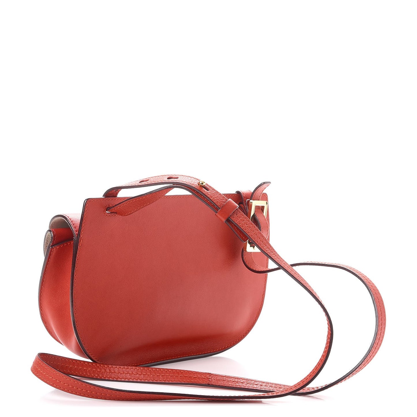 Calfskin Mini Georgia Crossbody Bag Paprika Red