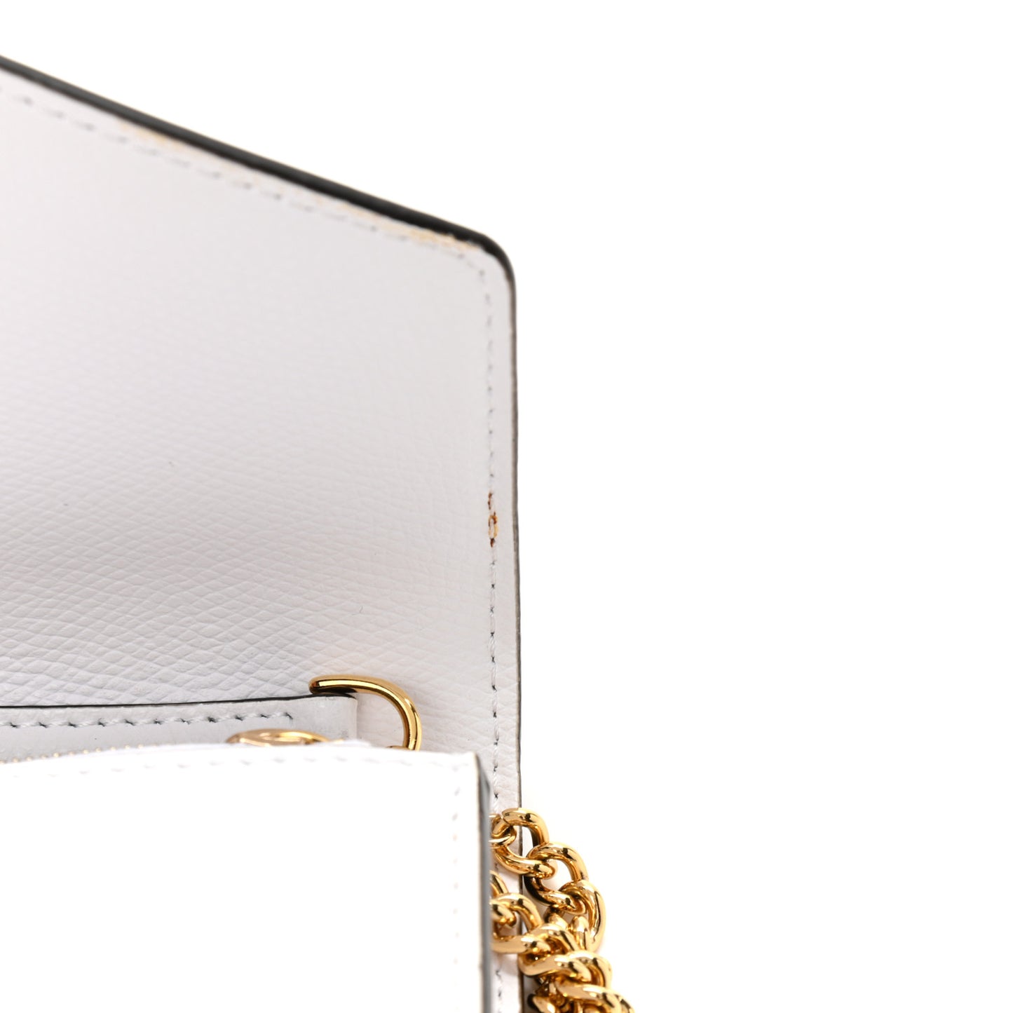 Vitello Cruise F is Fendi Medium Envelope Wallet on Chain Optical White