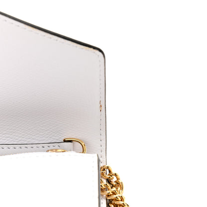 Fendi Vitello Cruise F is Fendi Medium Envelope Wallet on Chain Optical White 11 of 12