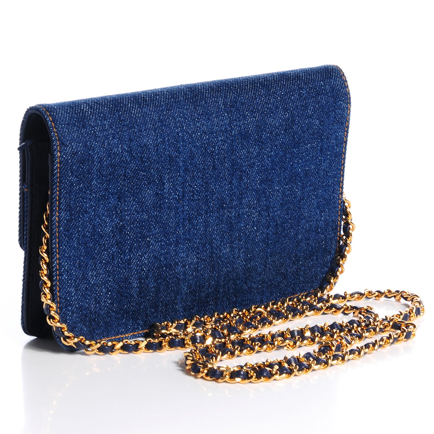 Denim Wallet on Chain WOC Blue