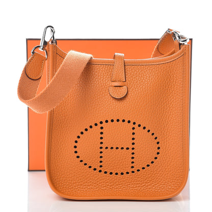 Hermes Taurillon Clemence Evelyne TPM Abricot 11 of 11