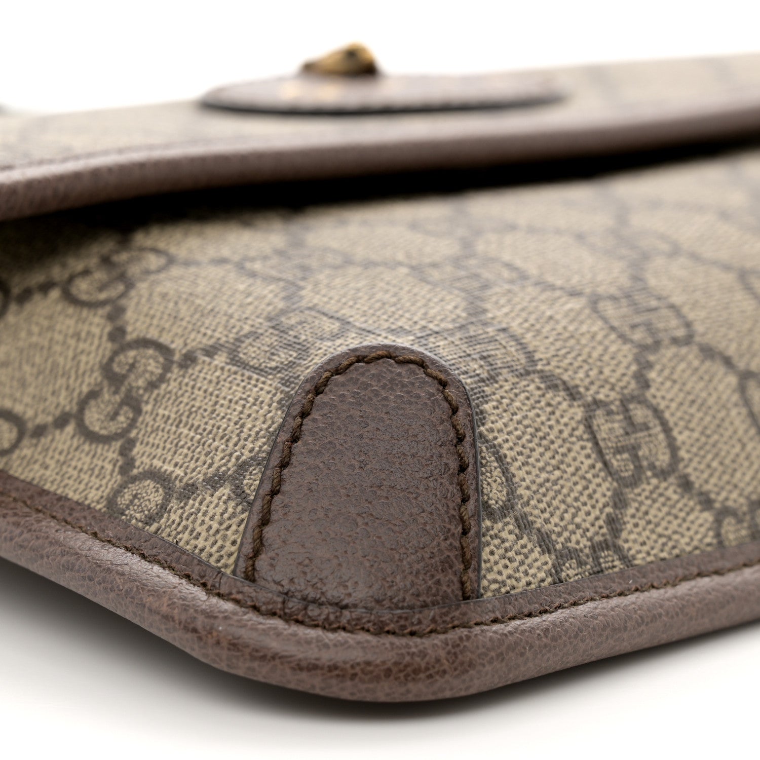 Gucci GG Supreme Monogram Neo Vintage Web Belt Bag Brown 9 of 11