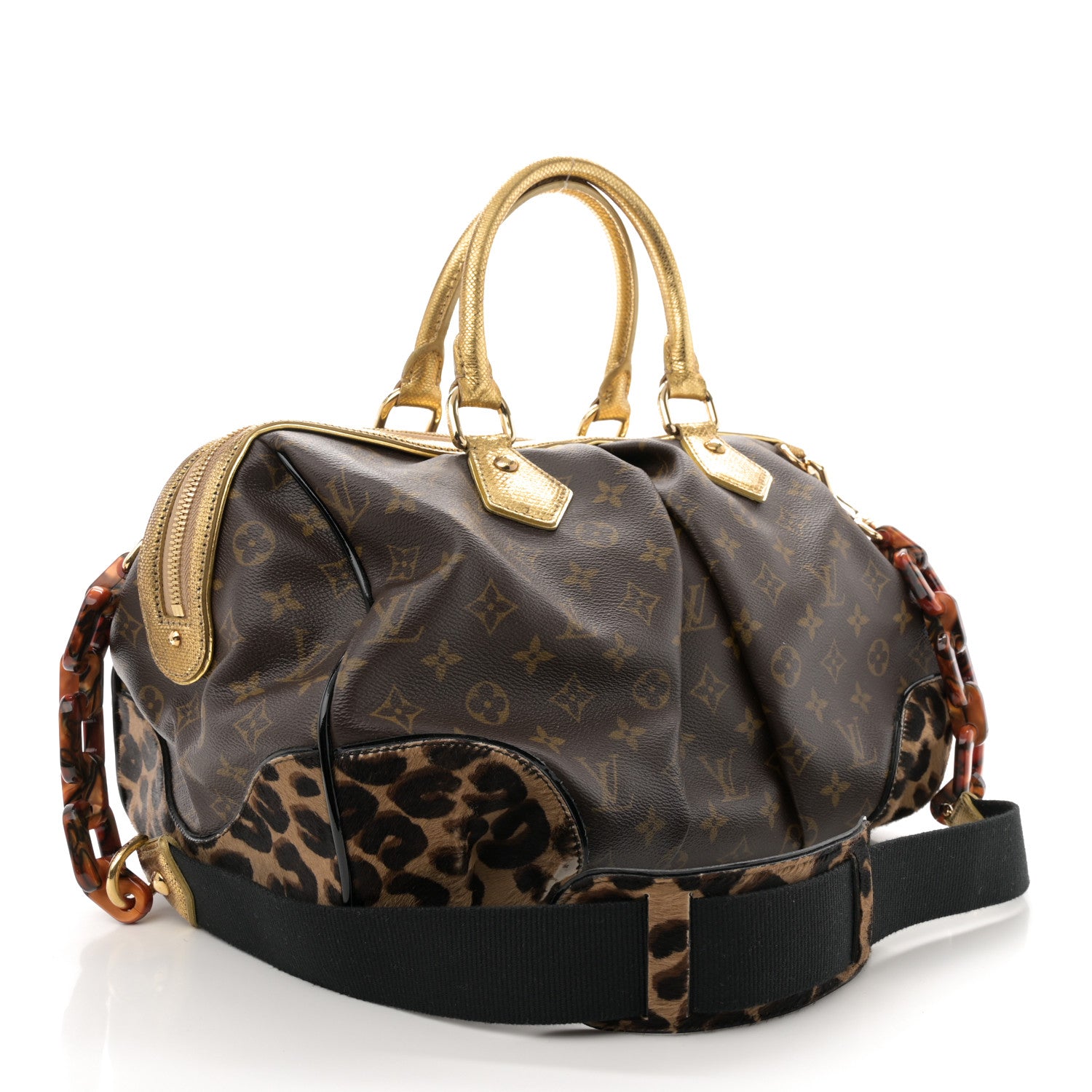 Louis Vuitton Monogram Leopard Stephen Bag 3 of 10