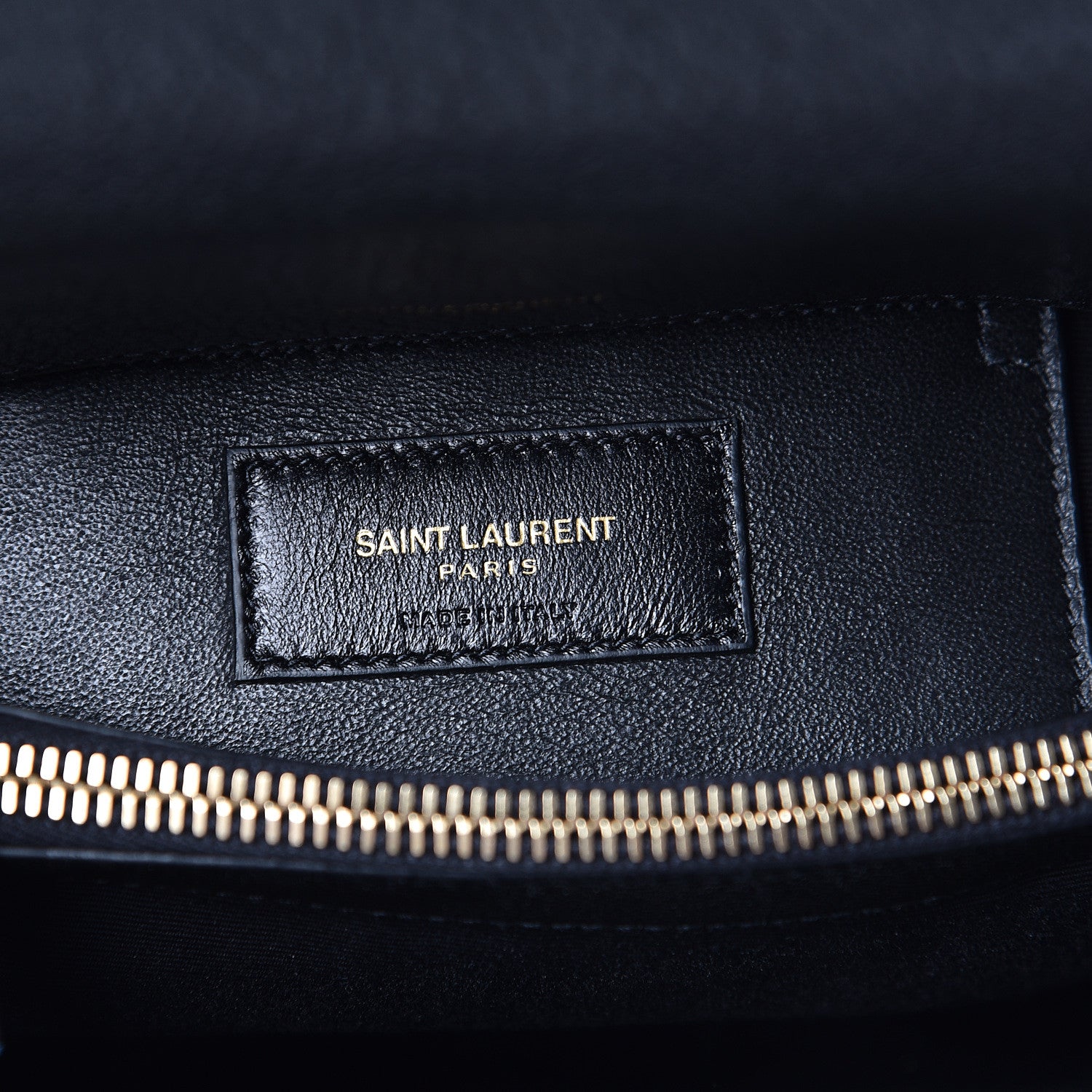 Saint Laurent Sheepskin Matelasse Chevron Monogram Medium College Bag Black 6 of 9