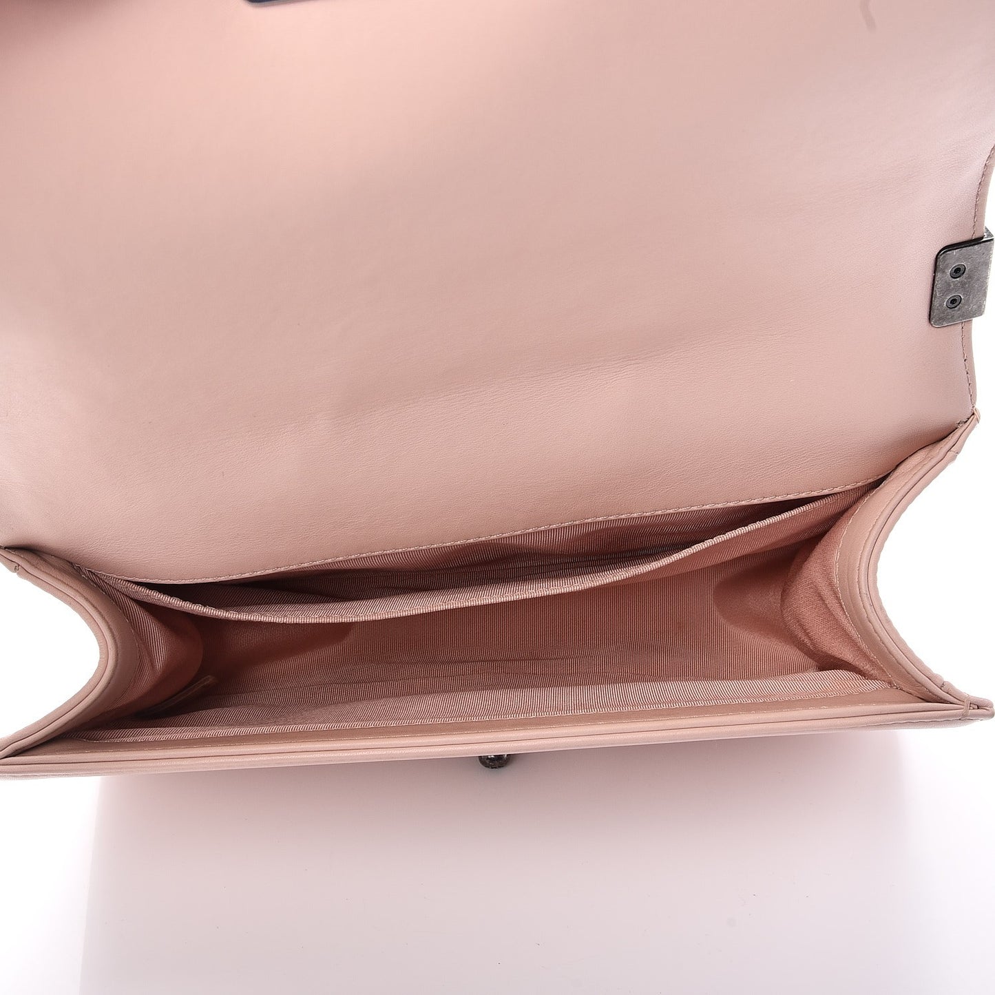 Calfskin Quilted Medium Boy Flap Light Pink