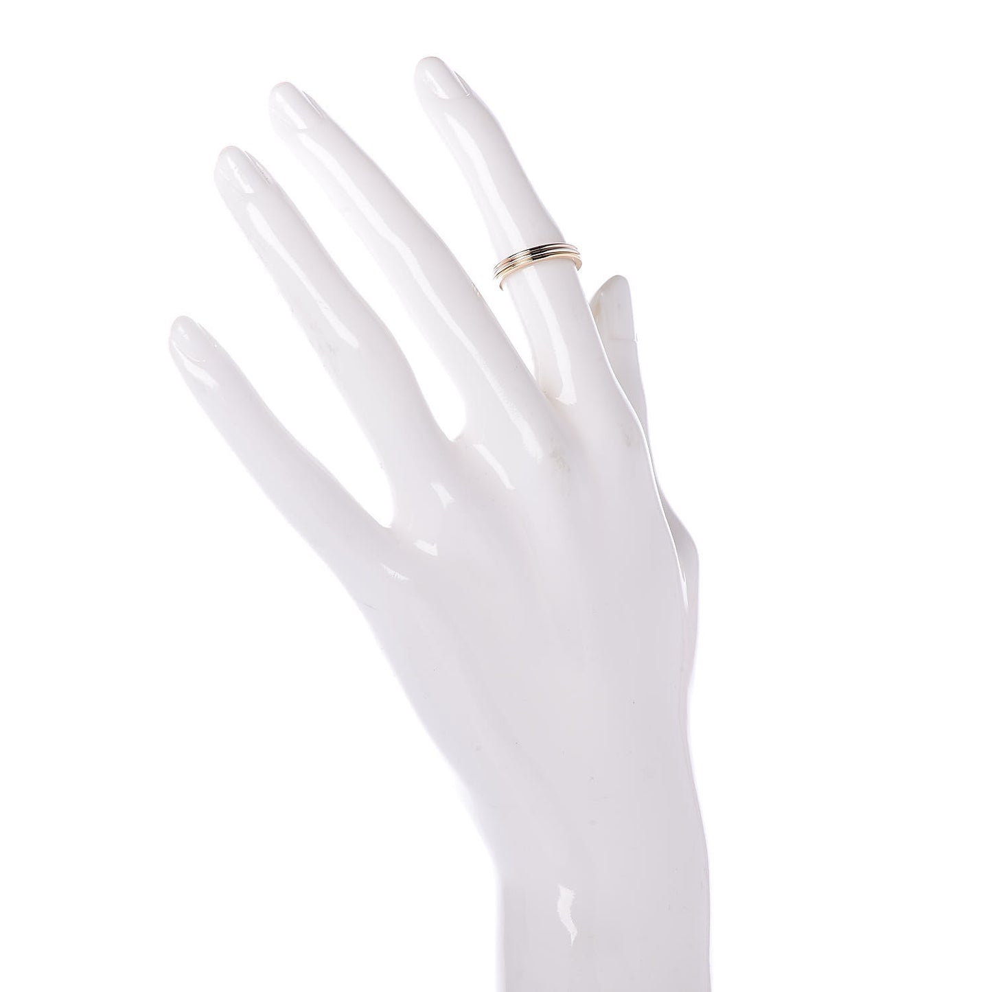 18K Pink White Yellow Gold 3.5mm Vendome Louis Cartier Wedding Band Ring 48 4.5