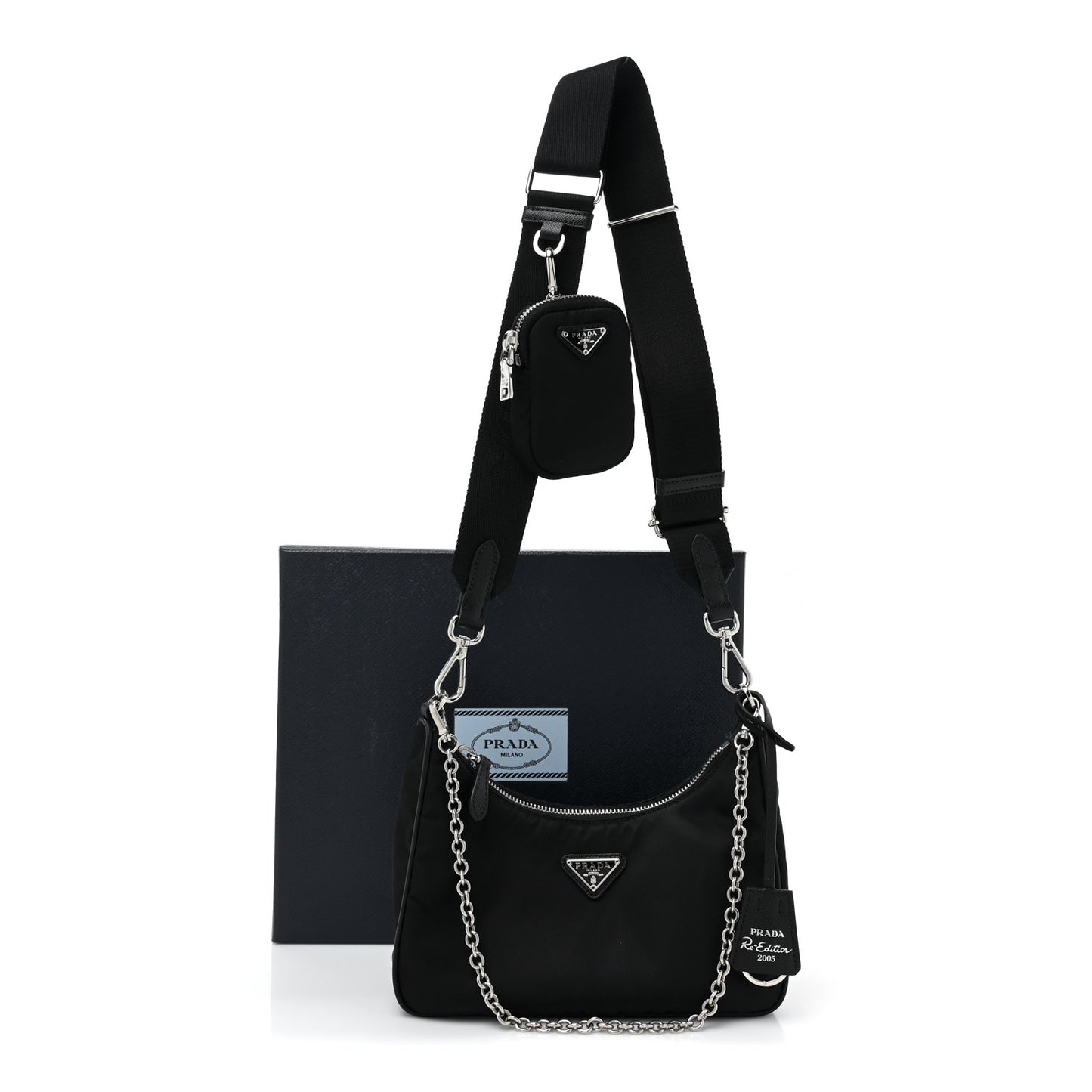 Nylon Re-Edition 2005 Shoulder Bag Black