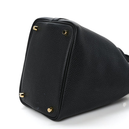 Hermes Taurillon Clemence Picotin Lock 18 PM Black 8 of 9