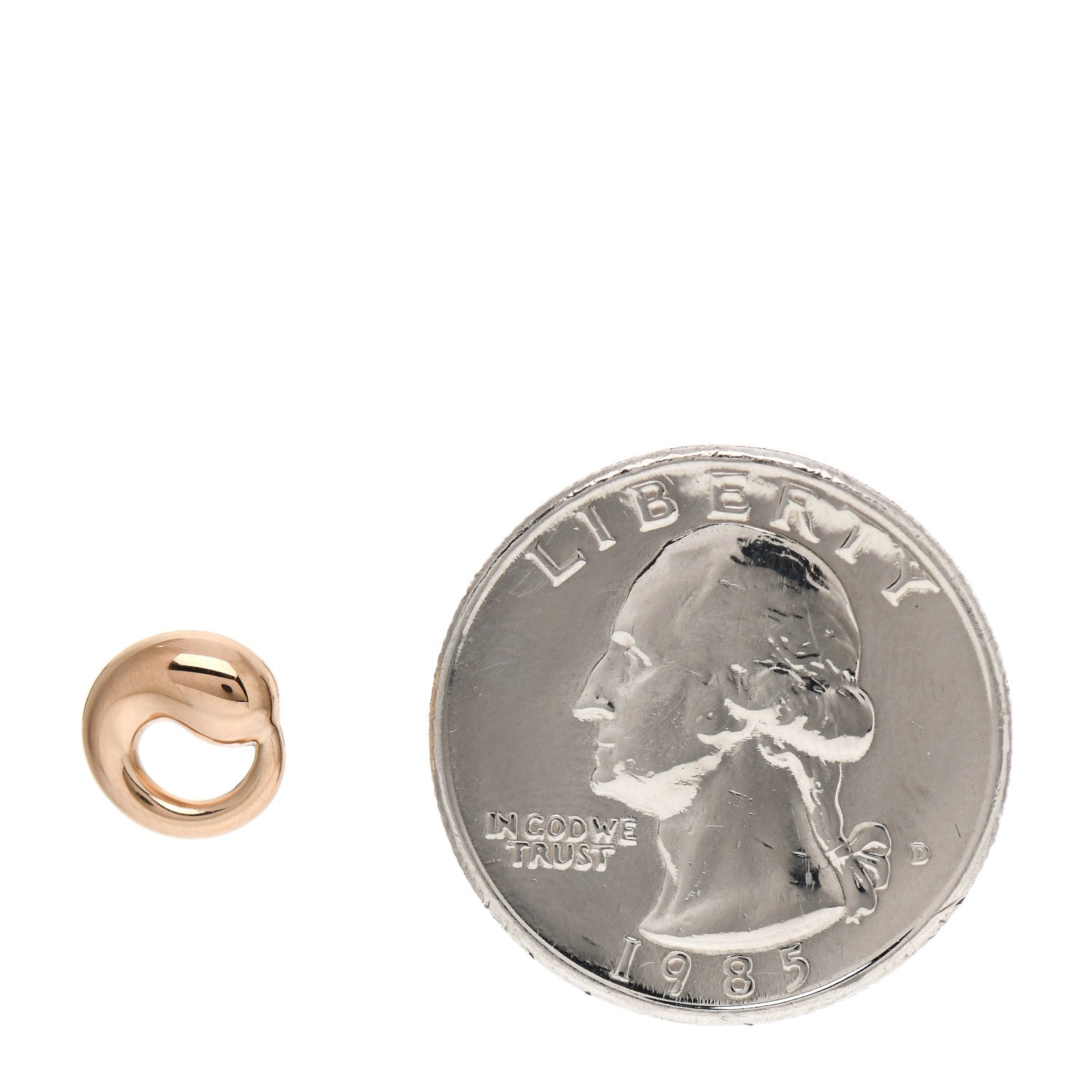 Tiffany 18K Rose Gold 9mm Elsa Peretti Mini Eternal Circle Pendant 2 of 4