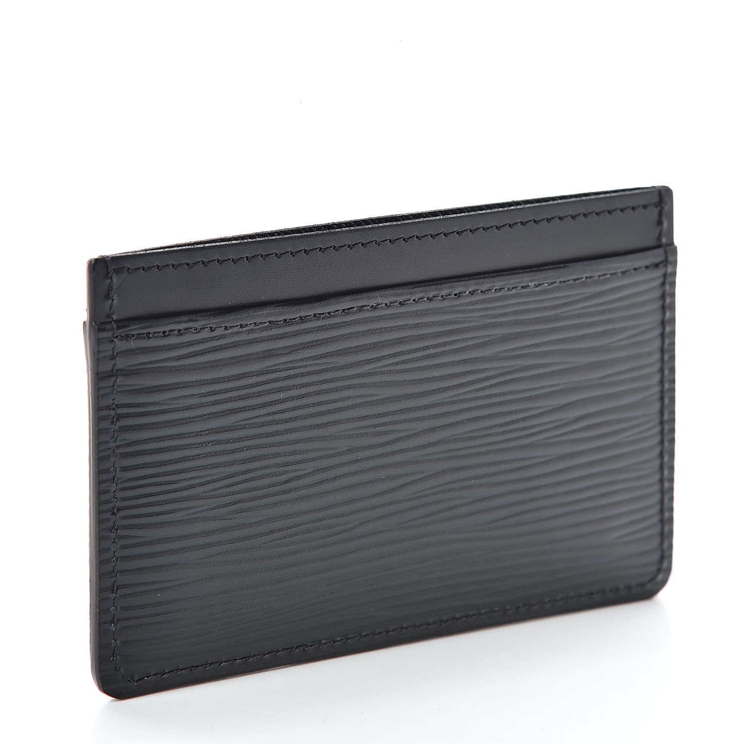 Louis Vuitton Epi Card Holder Black 3 of 8