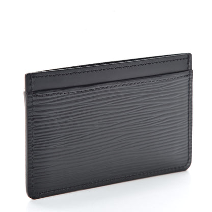 Louis Vuitton Epi Card Holder Black 3 of 8