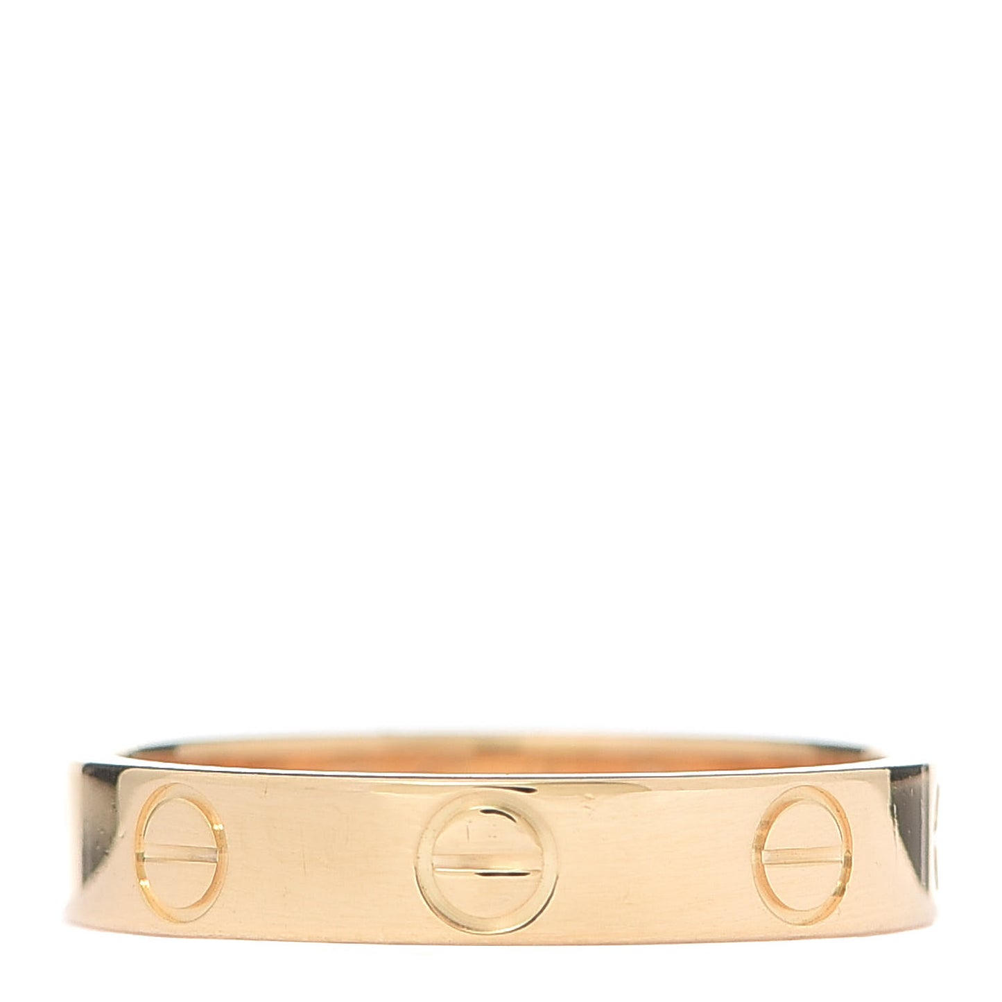 18K Yellow Gold 3.5mm LOVE Wedding Band Ring 51 5.75