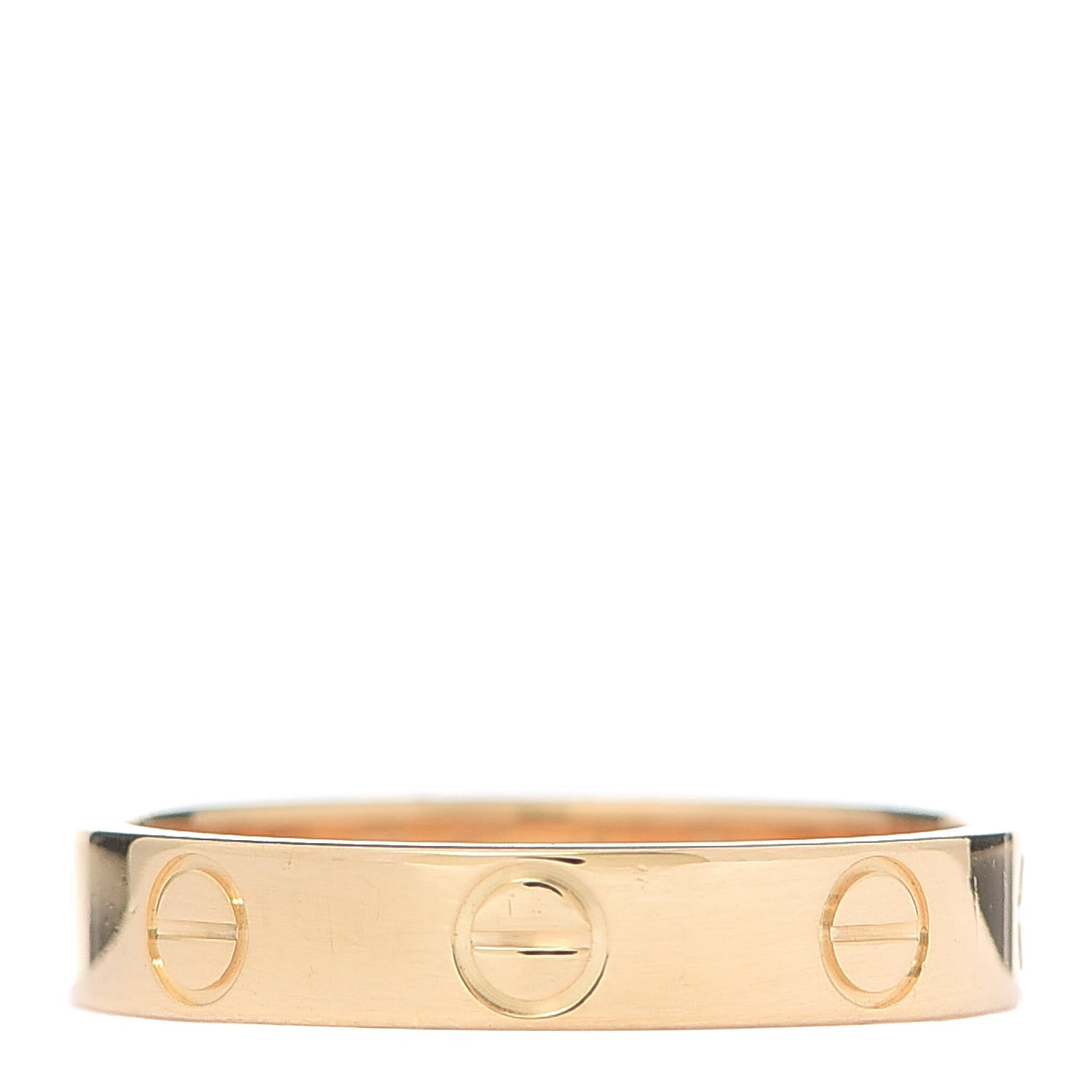 Cartier 18K Yellow Gold 3.5mm LOVE Wedding Band Ring 51 5.75 1 of 6