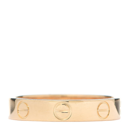 Cartier 18K Yellow Gold 3.5mm LOVE Wedding Band Ring 51 5.75 1 of 6
