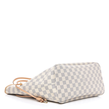 Louis Vuitton Damier Azur Neo Neverfull MM Rose Ballerine 4 of 9