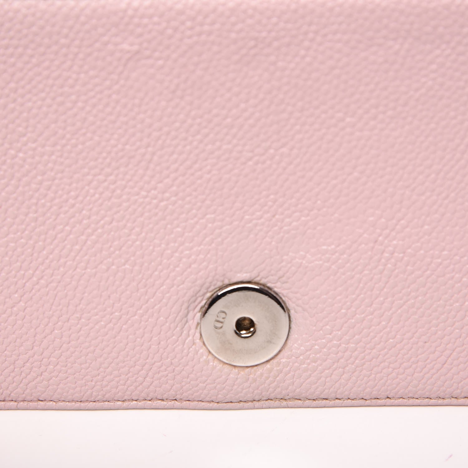 Christian Dior Grained Calfskin Diorama Wallet on Chain Pouch Rose Poudre 15 of 20