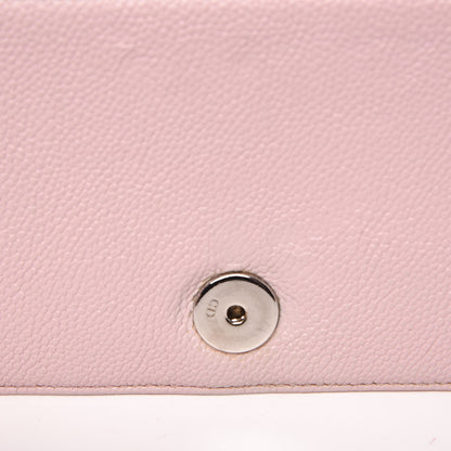 Christian Dior Grained Calfskin Diorama Wallet on Chain Pouch Rose Poudre 15 of 20