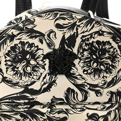 Versace Printed Calfskin La Medusa Backpack Black White 7 of 10