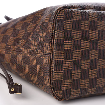 Louis Vuitton Damier Ebene Neo Neverfull MM Rose Ballerine 11 of 12