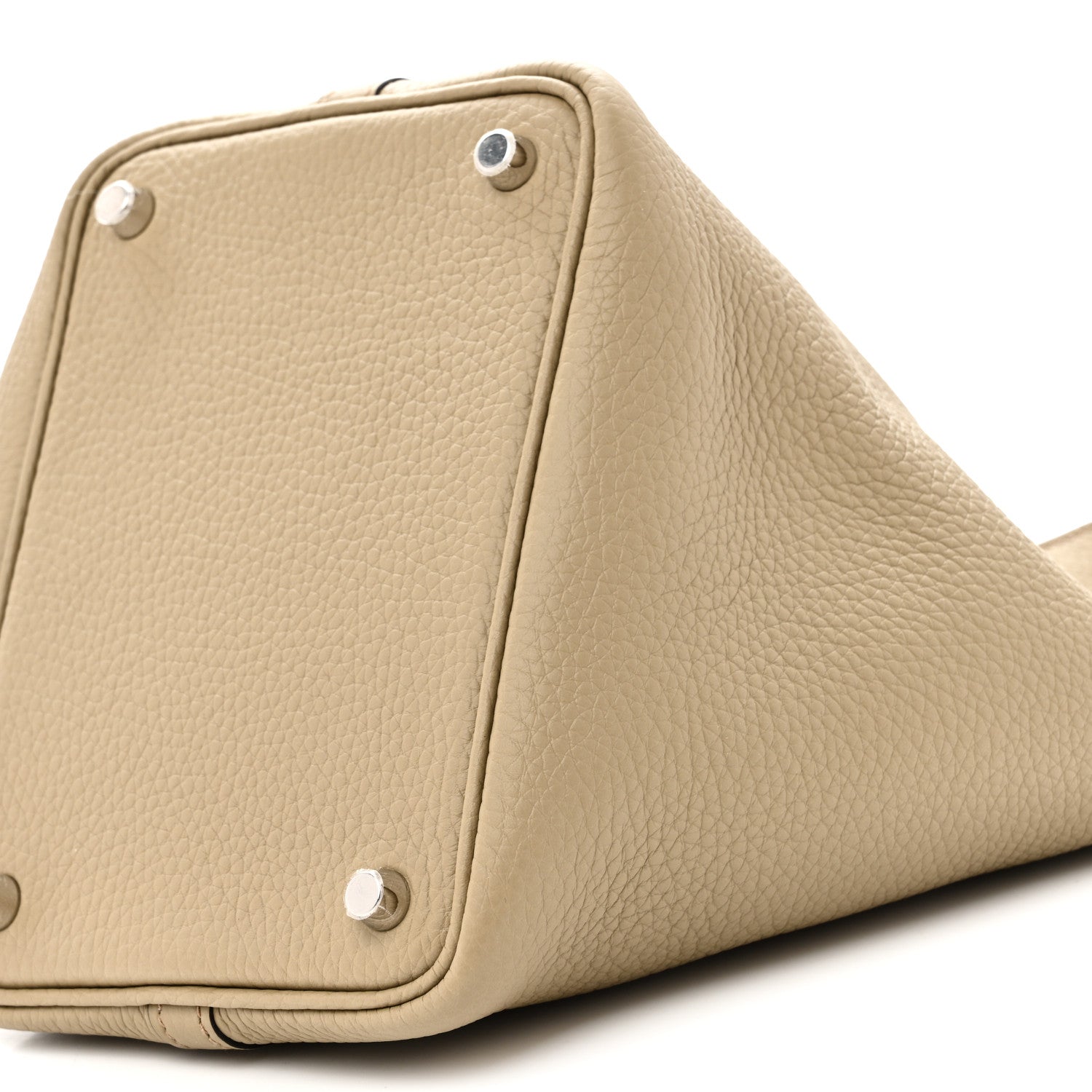 Hermes Taurillon Clemence Picotin Lock 18 PM Beige Marfa 10 of 11