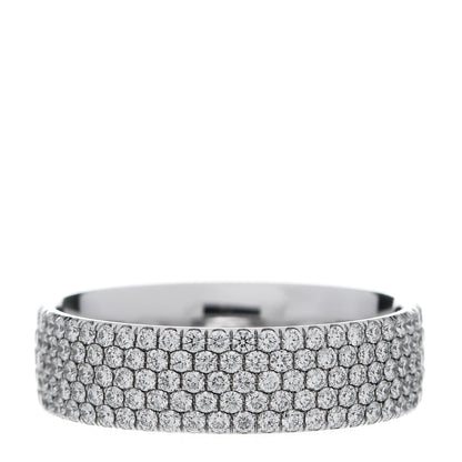 Tiffany 18K White Gold Diamond Metro Five-Row Ring 51 5.75 3 of 5