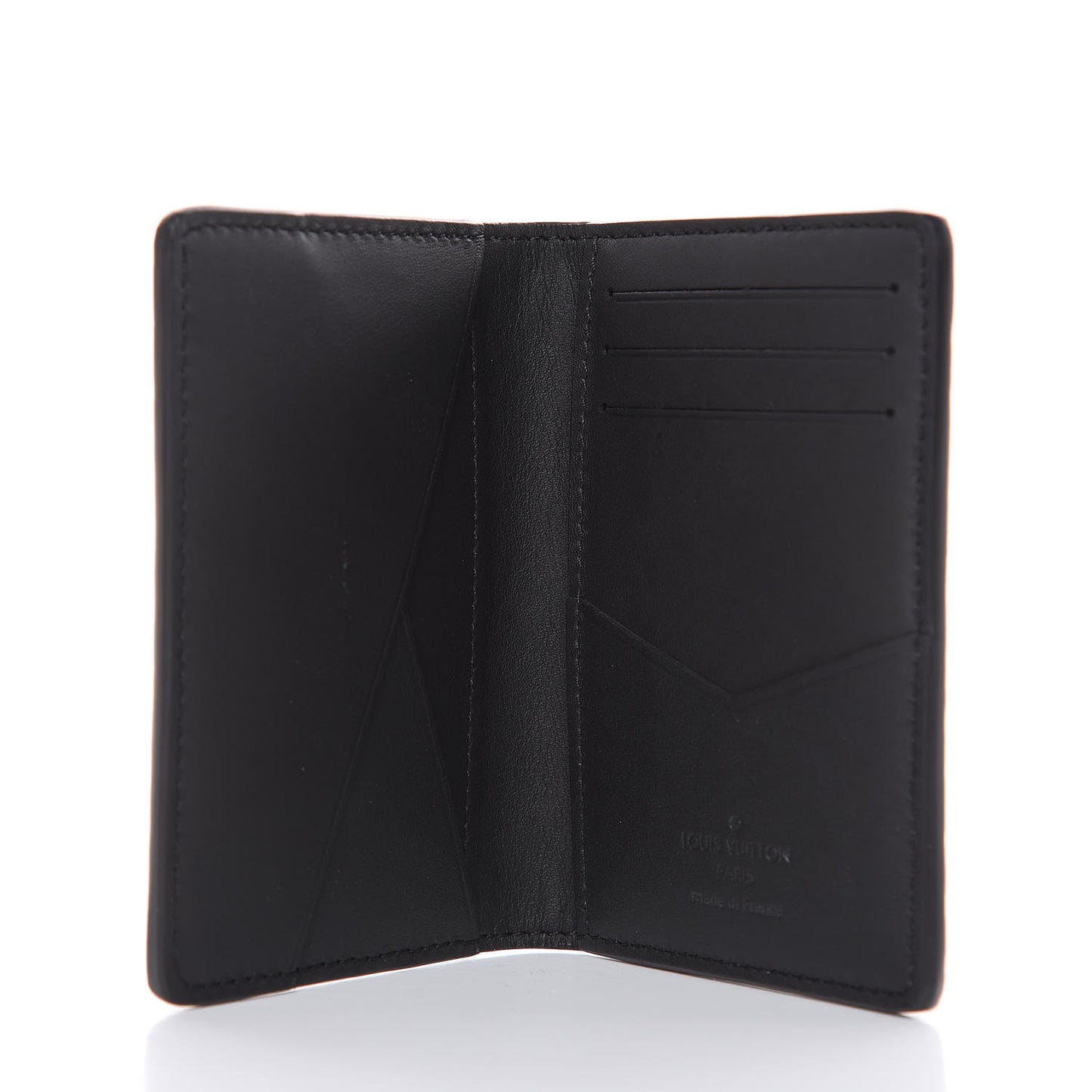 Calfskin Monogram Shadow Pocket Organizer Black