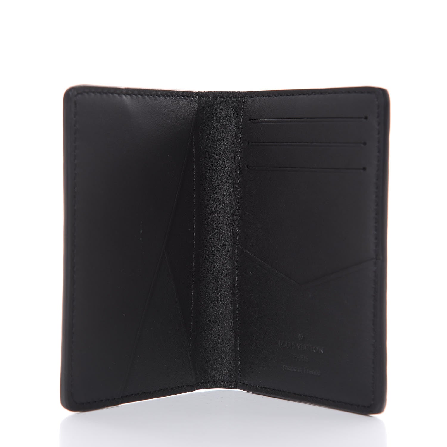 Louis Vuitton Calfskin Monogram Shadow Pocket Organizer Black 5 of 6
