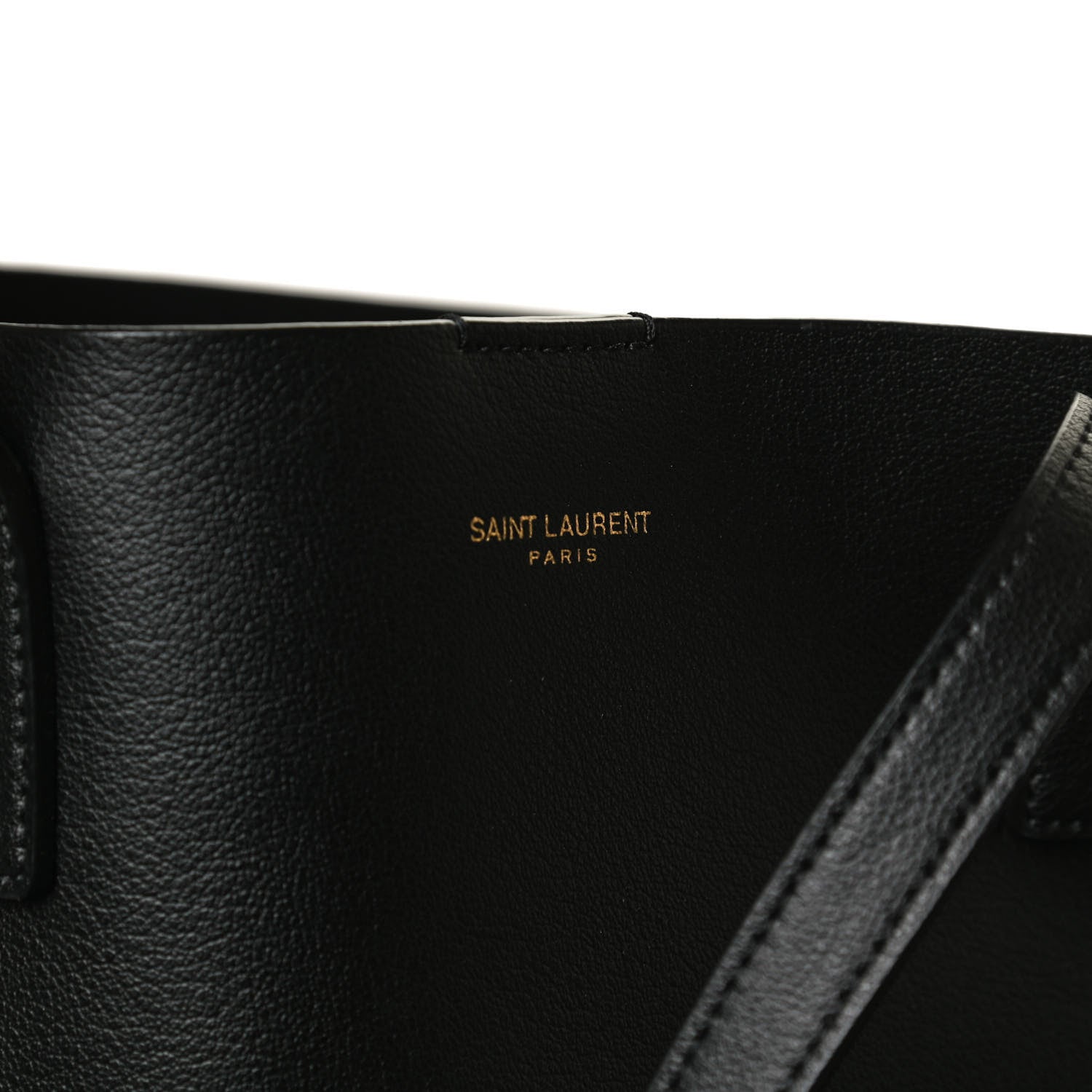Saint Laurent Calfskin Large Shopping Tote Black 5 of 9
