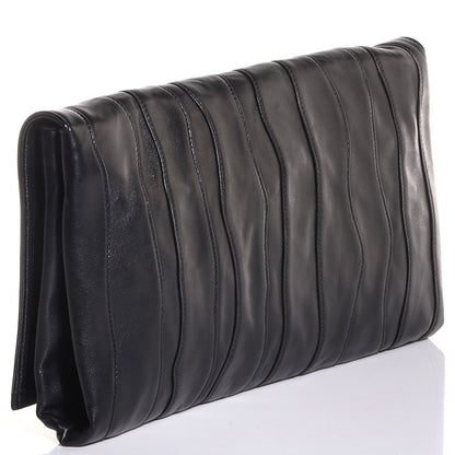 Prada Nappa Stripes Clutch Nero Black 3 of 8